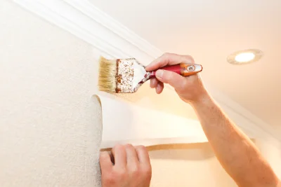 Pose de papier peint à Briançonnet — revêtements muraux et toiles de verre